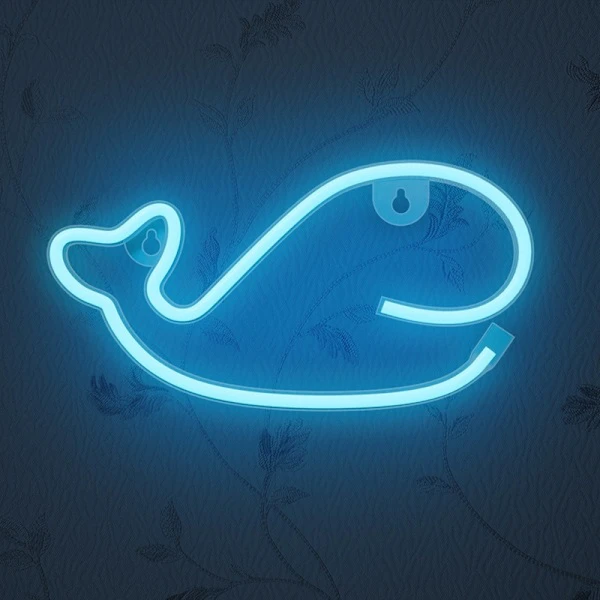 Neon LED Hello Batteri + USB Forever Light