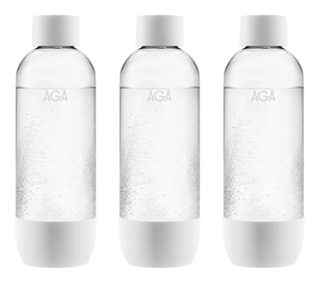3-pack AGA AQVIA PET-flaska, 1L (Vit)