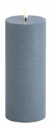 Uyuni - LED pillar candle - Hazy blue, Rustic - 7,8x20,3 cm (UL-PI-HB78020)
