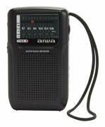 Aiwa RS-33, Bärbar, Analog, AM, FM, 3,5 mm, Svart, Rotations-