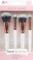 Brushworks White & Gold Travel Makeup Brush Set