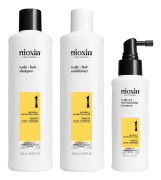 NIOXIN Scalp and Hair Thickening System 1 for Natural Hair with Light Thinning Trial Kit
