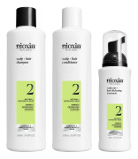 NIOXIN Scalp and Hair Thickening System 2 for Natural Hair with Progressed Thinning Trial Kit