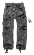 Brandit Pure Vintage cargobyxor Woodland Brun, Grön