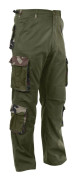 Rothco Vintage Paratrooper Byxor med Kamouflage Detaljer Oliv Oliv, Grön
