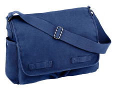 Rothco Vintage Messenger Axelremsväska - 15 Liter Blå