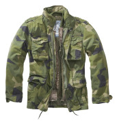 Armé vinter män militär jacka Brandit M65 Giant Swedish Camo