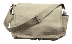 Rothco Vintage Messenger Axelremsväska - 15 Liter Beige
