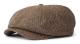 Brixton - Brun flatcap Keps - Brood Brown/Khaki Snap Cap @ Hatstore