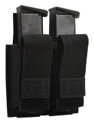 Rothco MOLLE dubbelmagasinväska för pistol Svart