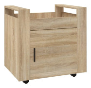 Skrivbordsvagn sonoma-ek 60x45x60 cm konstruerat trä