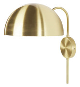 Vägglampa Guld Stål Metallskärm Enkel lampa Punkt Retro Glamour Belysning