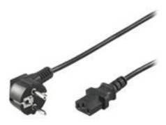 Pro Power cable C13 1x90° - Black - 2m