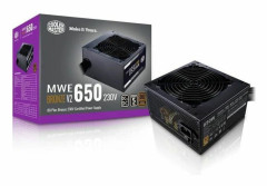 COOLER MASTER MWE Bronze 650W V2 - Strömförsörjning 650W - 230V (Certified 80 Plus Bronze 5 års garanti) Svarta platta kablar