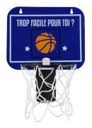 Mister Gadget MG3087 Basketbåge för papperskorg Vit eller blå plast H24,7 x 18,5 x 20 cm