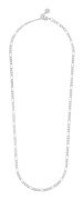 Snö of Sweden Row Small Chain Necklace Plain Silver 45 cm