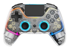 Transparent Trådlös Handkontroll (PS4/PC)
