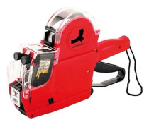 Etikettpistol - Q-CONNECT - 936089 - 2 Linjer - 10 Tecken - Röd