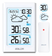 Berdsen väderstation med display BD-911 vit