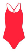 Puma Baddräkt V Neck Röd XS Kvinna