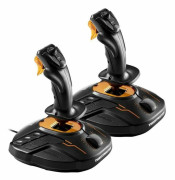 Thrustmaster - T16000M FCS Flight Pack Includes Joystick Throttle and Rudder Pedals