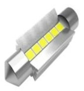 Canbus LED-lampa, 3030-6SMD, 264lm, Vit
