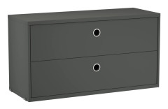 String - Byrå med lådor 78x30cm mörkgrå - Hyllor & Hyllsystem - Nils Strinning - Grå - MDF