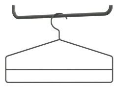 String - Galgar 4-pack mörkgrå - Klädhängare - Nils Strinning - Grå