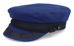 CTH Ericson - Blå vega Keps - Oscar II Cotton Poplin Blue Vega Cap @ Hatstore