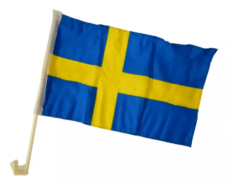 Bilflagga Sverige