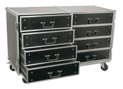 SKY-171.757 Case med 2 x 4st lådor PD-FA4 Power Dynamics PD-FA4 8 Drawer Engineering Case