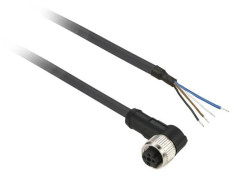 Schneider Electric XZCP1041L5, 5 m, M8, Hunstik, Sort, Polyuretan (PUR), -40 - 80 °C