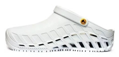 Scholl Evo TPR Clog - Vit - Uttagbar innersula - Stötdämpning - Anatomisk design