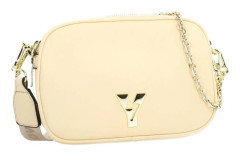 Handväska - GUL - 124652 - Syntetisk exteriör - Textilfoder - Beige
