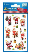 Juletiketter - AVERY - 52624 - Glittrande papper - 2 ark à 16 klistermärken - Blandat