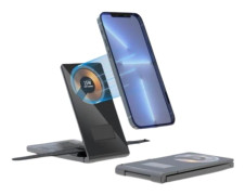 Vikbar och Trådlös laddare för Smartphone, iWatch, Airpods