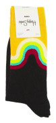 Black Jumbo Wave Sock - Happy Socks strl 41-46