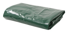 vidaXL Presenning 650 g/m² 4x6 m grön