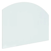 Glasplatta för öppen spis - Transparent - 80x60 cm - Hög temperaturbeständighet - Golvskydd