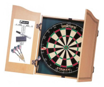 Unicorn darttavla Strike Home Center45 cm naturligt trä 7 delar