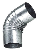 110 mm galvaniserad pannbåge 45