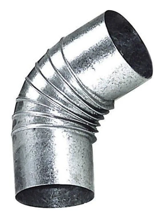 110 mm galvaniserad pannbåge 45