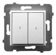 Ospel LP-7UB/m/00, Vit, IP20, 250 V, 10 A, 71 mm, 40 mm