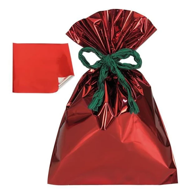 Pnpplast presentkuvert 50 delar 16X25 Röd rosett - Pappersband Presentförpackning