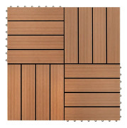 Mooistoerwonen 22 st terrassplattor 30x30 cm 2 m² HKC brun 2
