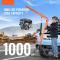 Hydraulisk pickup, kran lyftkran 1000 lbs, svängbar hisslyft 360°, kraftfull och stabil, idealisk för industriell användning