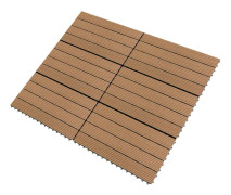 Markplattor 6 st WPC 60x30 cm - Hållbara och vattentåliga | Färg: Brun | Storlek: 1,08 m²