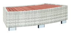 vidaXL Spatrappa ljusgrå konstrotting 92x45x25 cm