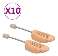 vidaXL Skoblock 10 par stl. 46-48 massiv furu