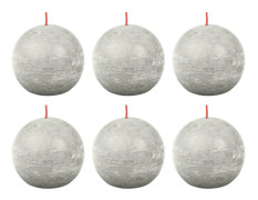 Bolsius Blockljus klotformad 6-pack 76x71 mm sandgrå